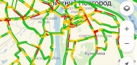 Интенсивность движения на нижегородских дорогах оценивается как средняя